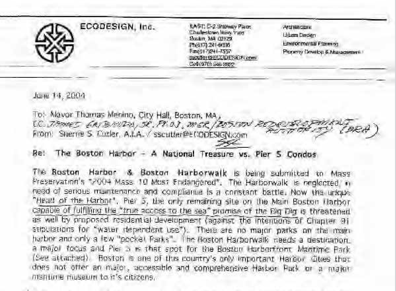 Boston Harbor a National Treasure 2004